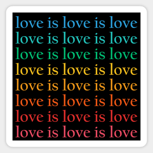 Love Is Love rainbow Sticker